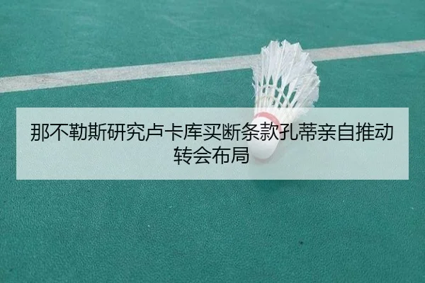 那不勒斯研究卢卡库买断条款孔蒂亲自推动转会布局